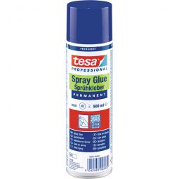 tesa Sprühkleber Permanent klebt Papier, Pappe, Filz, Gewebe, weichmacherfreie Kunststoff-Folien und eine Vielzahl von Kunststoffen