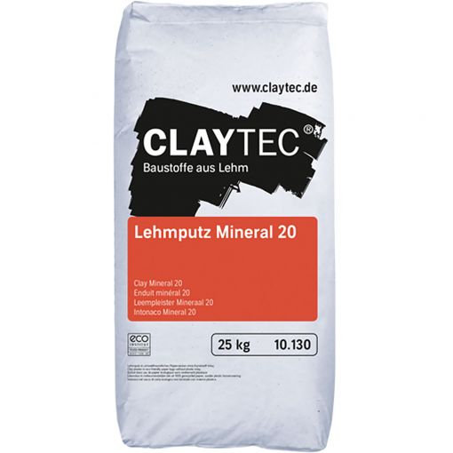 CLAYTEC Lehmputz Mineral 20, TROCKEN 2