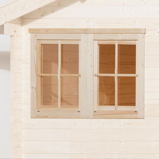 weka Gartenhaus Doppelfenster Wandstärke 21-28mm 2