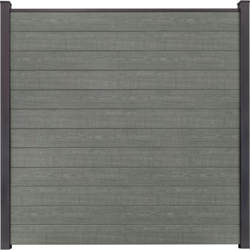 GroJa BasicLine schmal PVC-Steckzaun Sichtschutzzaun 2
