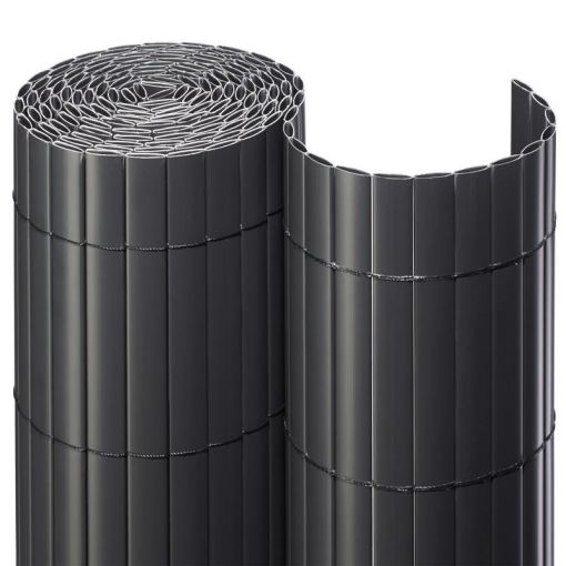Sichtschutzmatte PVC anthrazit Sichtschutzzaun 2