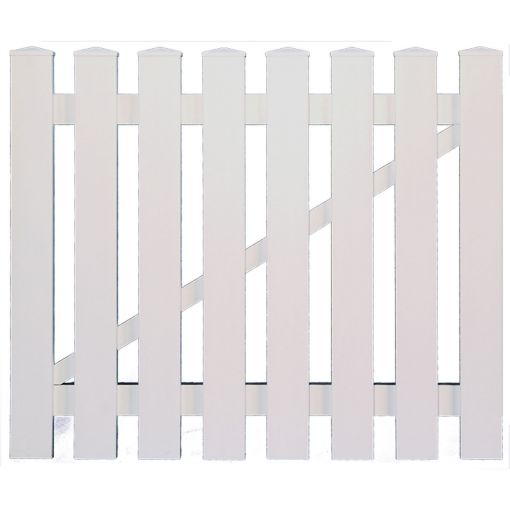 T&J Gartentor Vorgartenzaun LIGHTLINE weiß 2