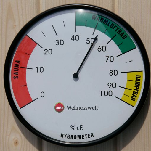 weka Hygrometer für Sauna/Warmluftbad/Dampfbad 2