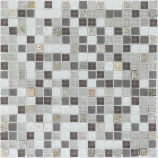 Wellker Kombimosaik Glas Naturstein Quarzit 2