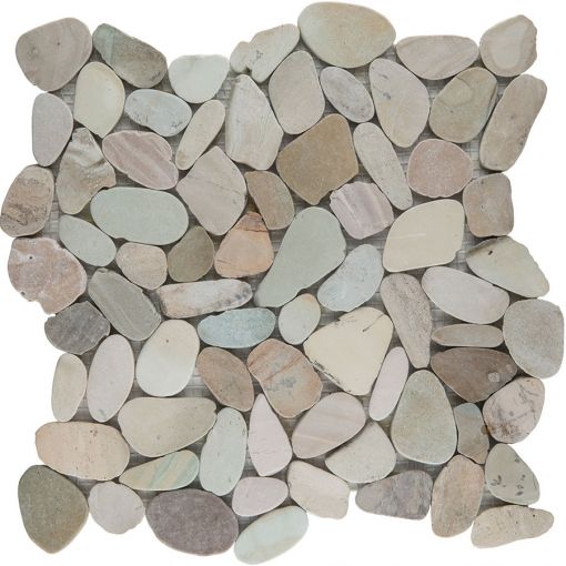 Wellker Natursteinmosaik Flusskiesel Toscana Mix 2