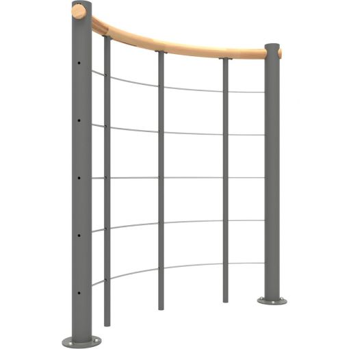 Minka Brüstungsgeländer grau mit Untergurten 2