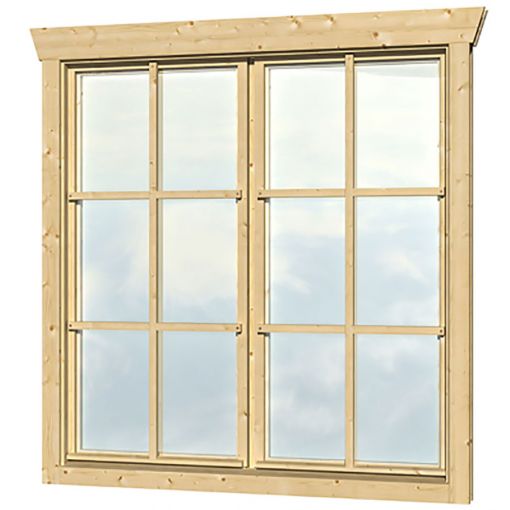 Skan Holz Doppelfenster 2x57,5x123,5cm für 2