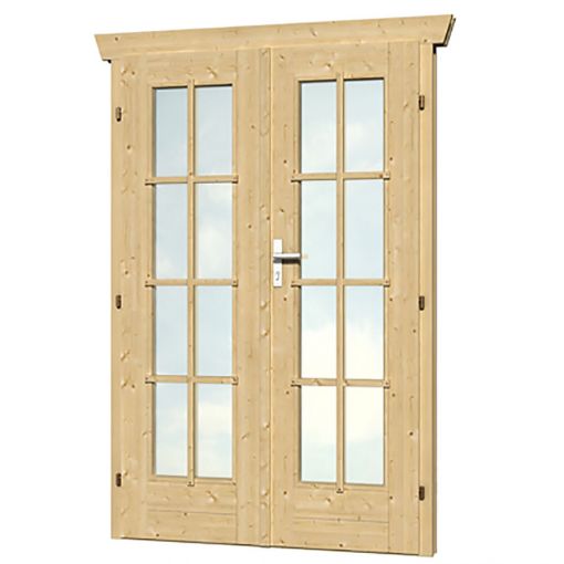 Skan Holz Doppeltür vollverglast 117,5x186,5cm 2