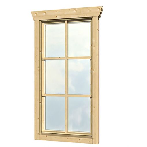 Skan Holz Einzelfenster 57,5x123,5cm für 2