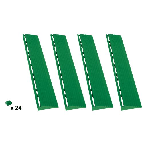 florco Klickfliese Seitenteil-Set Kunststoff grün 2