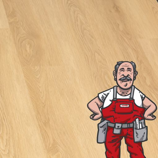 Wellker Vinyl Landhausdiele Eiche Hell 2