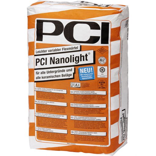 PCI Nanolight Leichter variabler Flexmörtel 2