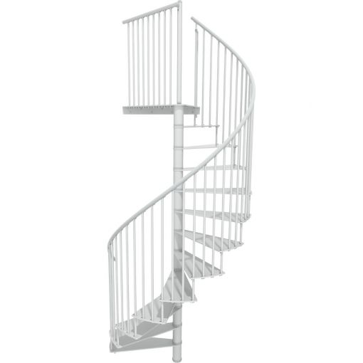 Minka Spindeltreppe Portofino weiß Wendeltreppe 2