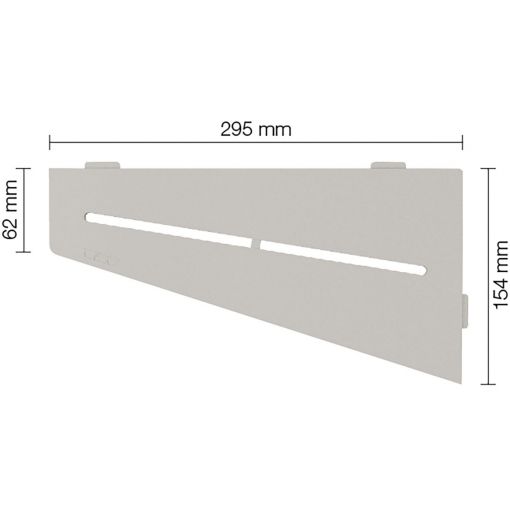 Schlüter-SHELF-E-S3 TSBG PURE Alu strukturbeschichtet 2