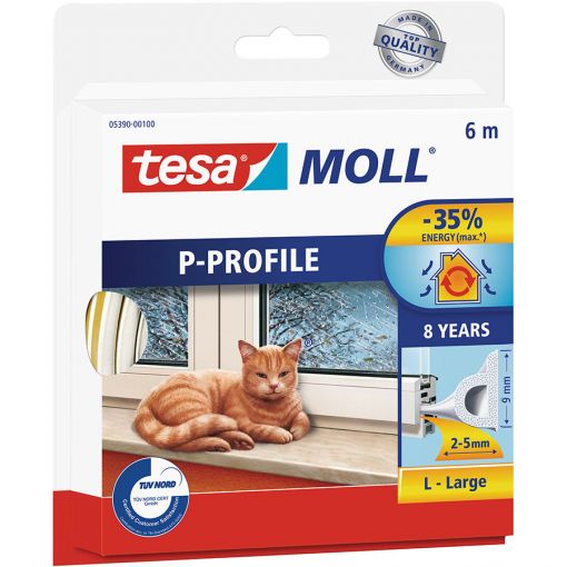 tesamoll Fensterdichtung / Türdichtung P-Profil 2