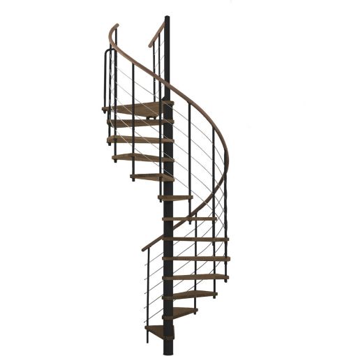 Minka Spindeltreppe Venezia schwarz Wendeltreppe 2