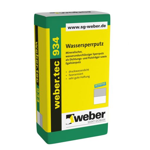 weber Kellerabdichtung weber.tec 934 Wassersperrputz 2