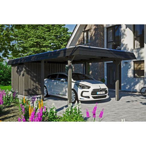 Skan Holz Einzelcarport Wendland mit 2