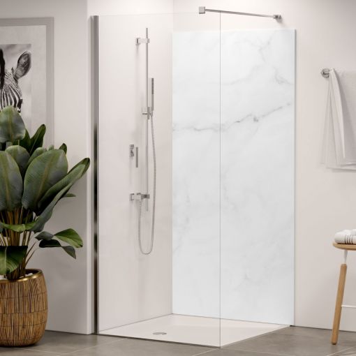 Winwall Duschrückwand Aluverbund Marmor grau 2