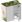 Binto Mülltonnenbox für 2 Behälter, Edelstahl mit Pflanzschale Mülltonnenverkleidung