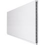 GroJa BasicLine PVC-Steckzaun Sichtschutzzaun Weiss Einzelprofil Sichtschutz Lamellenzaun