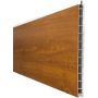GroJa BasicLine Premium PVC-Steckzaun Sichtschutzzaun Golden Oak Einzelprofil Sichtschutz Lamellenzaun