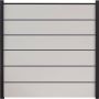 GroJa BasicLine Premium PVC-Steckzaun Sichtschutzzaun Weiss Sichtschutz Lamellenzaun