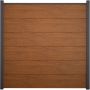 GroJa BasicLine PVC-Steckzaun Sichtschutzzaun Golden Oak Sichtschutz Lamellenzaun