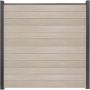 GroJa BasicLine schmal PVC-Steckzaun Sichtschutzzaun Sheffield Oak Sichtschutz Lamellenzaun