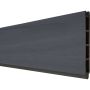 GroJa Solid Steckzaun Sichtschutzzaun Einzelprofil Steingrau co-extrudiert Sichtschutz Steckzaun Lamellenzaun