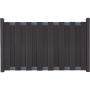 GroJa Fertigzaun Vorgartenzaun Anthrazit Querriegel Anthrazit DB703