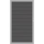 TraumGarten Sichtschutzzaun SYSTEM WPC CLASSIC Gartentor Anthrazit/Silber