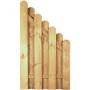 T&J Sichtschutzzaun DAAN Abschluss 90x160/90 cm Sichtschutz Bohlenzaun