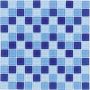 Wellker Glasmosaik Hellblau Mix 30x30 cm Mosaikfliesen 4 mm