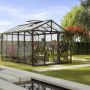 Vitavia Gewächshaus Zeus Tomatenhaus Schwarz Kombiverglasung