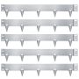 Wellker Rasenkante Metall Stahl verzinkt silber Beeteinfassung 15 cm hoch