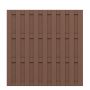 TraumGarten Sichtschutzzaun JUMBO WPC Braun Sichtschutz Lamellenzaun