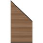 TraumGarten Sichtschutzzaun SYSTEM NEO PLATINUM Zaun-Anschluss teak-braun