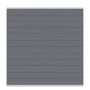 TraumGarten WPC-Sichtschutzzaun Rundum-Sorglos-Paket CLASSIC Anthrazit/Silber Sichtschutz Steckzaun Lamellenzaun