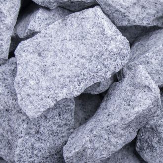 Bruchsteine Granit Grau Trocken/Nass