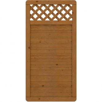 TraumGarten Sichtschutzzaun ARZAGO Holz Gitter Braun