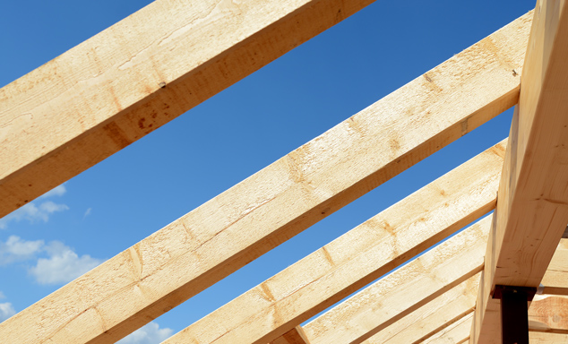 Holz für Dachkonstruktionen
